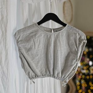 Zara girls white top